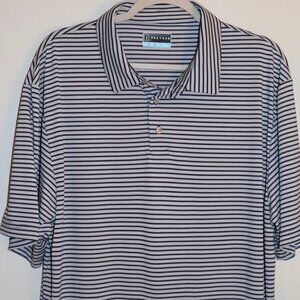 PGA Tour Men's Short Sleeve Polo Shirt in Peacoat Color Size XL